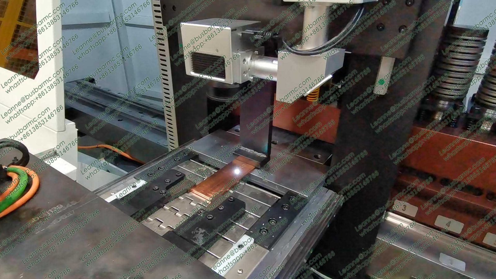 Hydraulic busbar punching shearing unit